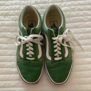 Green old skool vans